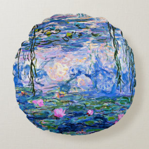 Coussins Ronds Monet : Water Lilies 1919, célèbre peinture