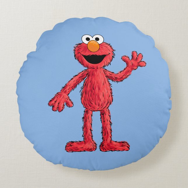 Coussins Ronds Monster à la fin de cette histoire | Cutie Elmo (Devant)