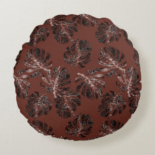 Coussins Ronds Monstera Leo Imprimé Animal Glam 7