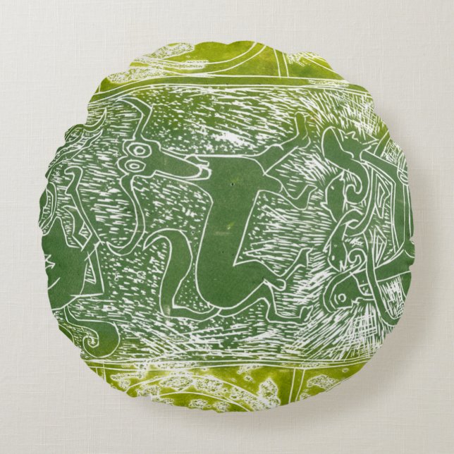 Coussins Ronds Monstres d'Aberlamno (Devant)