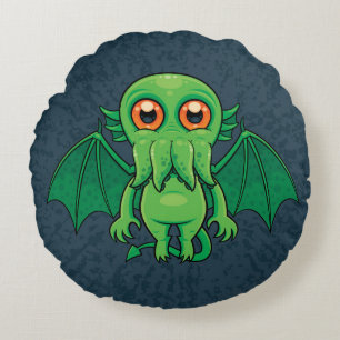Coussins Ronds Monstres de Cute Green