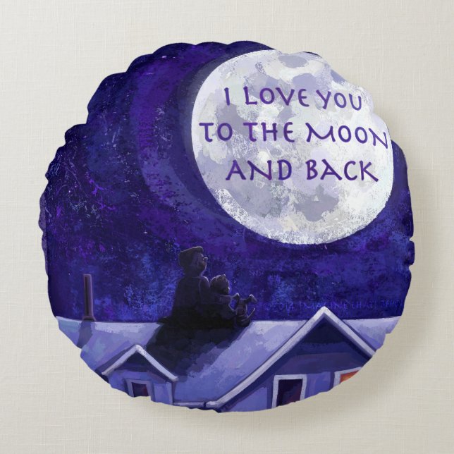 Coussins Ronds Montre Lune (Devant)