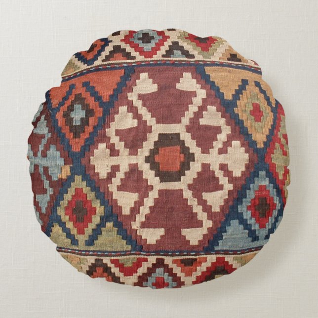 Coussins Ronds Moquette orientale turque (Devant)