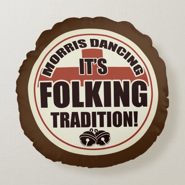 Coussins Ronds Morris Danser, Tradition Sepia Tone (Devant)