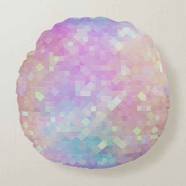 Coussins Ronds mosaïque holo sparkle : (Devant)