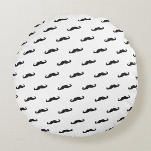 Coussins Ronds Motif 2 de hippie de moustache