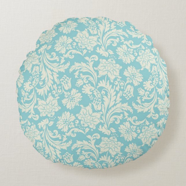 Coussins Ronds Motif 3 de damassé (Devant)