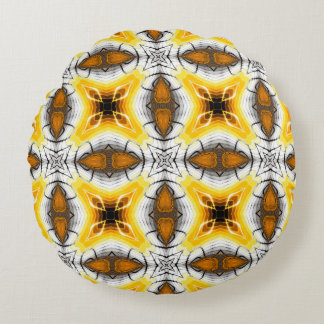 Coussins Ronds motif Abstrait. Carré ornemental révérencieux