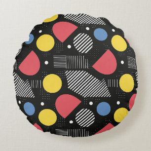 Coussins Ronds Motif Abstrait géométrique