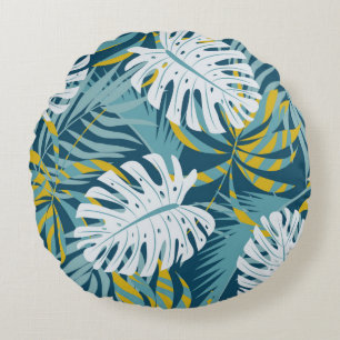Coussins Ronds Motif abstrait original sans couture avec coloré t
