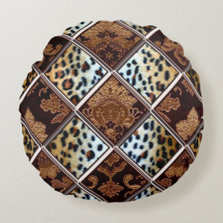 Coussins Ronds Motif africain d'édredon de correction de guépard