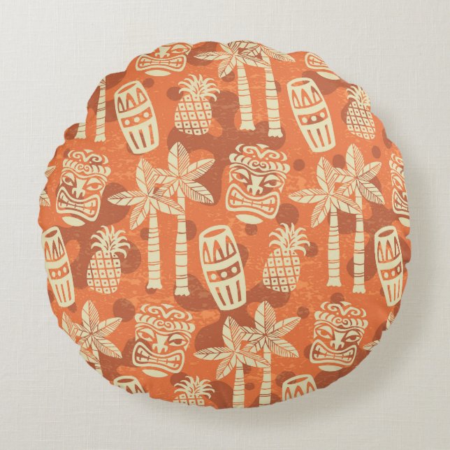 Coussins Ronds Motif Ananas (Devant)
