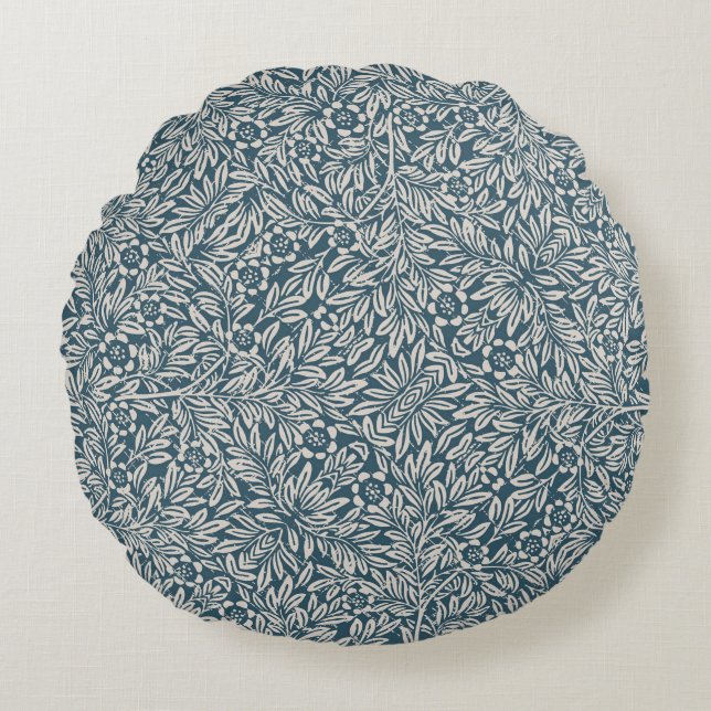 Coussins Ronds Motif antique de Worn out Feuille Arrière - plan b (Devant)