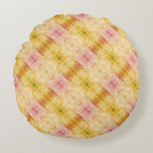 Coussins Ronds Motif aquarelle pastel bohème