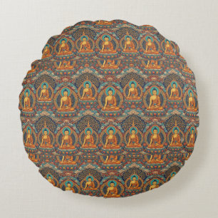 Coussins Ronds Motif Bouddha