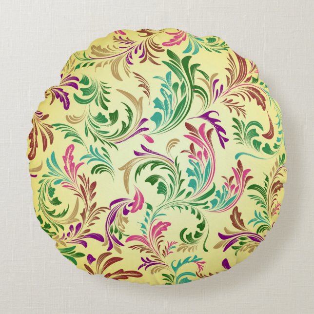 Coussins Ronds Motif Branches Design-78466 (Devant)