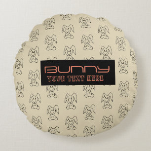 Coussins Ronds Motif BUNNY
