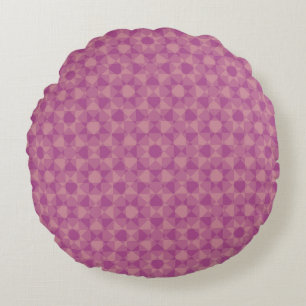 Coussins Ronds Motif carreaux diamant à carreaux rose violet