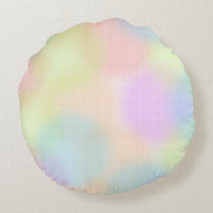 Coussins Ronds Motif circulaire géométrique arc-en-ciel coloré