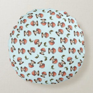 Coussins Ronds Motif de bébé champignon mignon kawaii