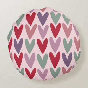 Coussins Ronds Motif de coeur 1