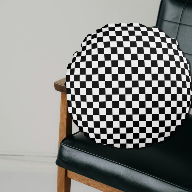 Coussins Ronds motif de damier (Créateur téléchargé)