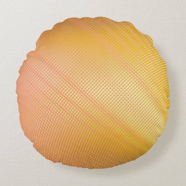 Coussins Ronds Motif de dégradé minimal. Conception de la couvert (Devant)