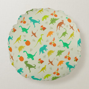Coussins Ronds Motif de dinosaures