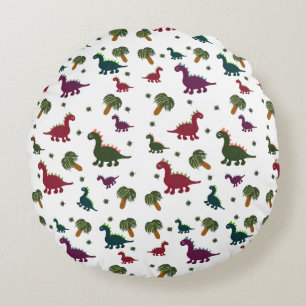 Coussins Ronds Motif de dinosaures