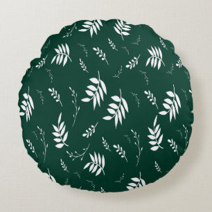 Coussins Ronds motif de feuille