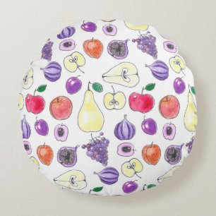 Coussins Ronds Motif de fruits