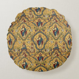 Coussins Ronds Motif de Jésus