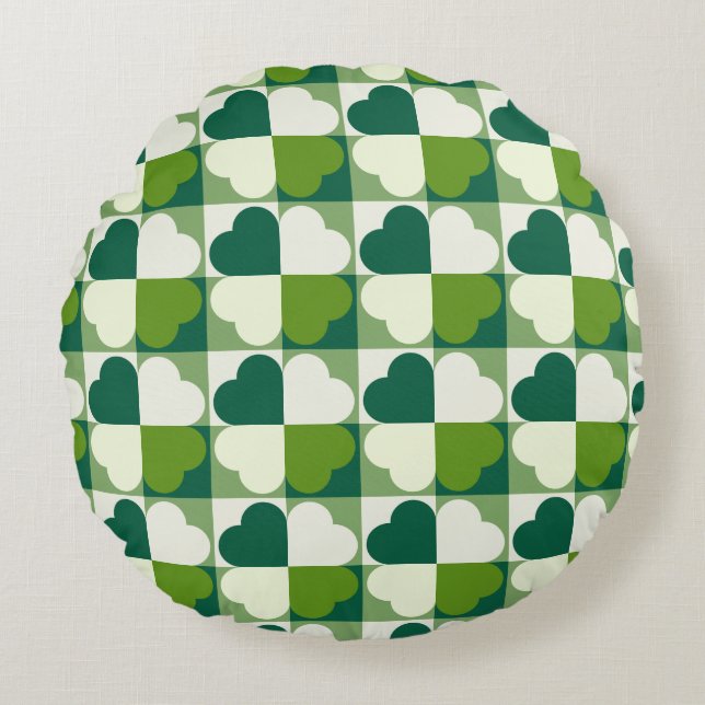 Coussins Ronds Motif de la Saint-Patrick (Devant)