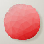 Coussins Ronds Motif de maillage géométrique dégradé rouge<br><div class="desc">Motif de maillage géométrique dégradé rouge. Triangle maillage géométrique avec dégradé gris foncé clair. motif,  ombre,  maillage,  triangles,  géométrie,  géométrique,  dégradé,  cool,  triangle,  brillant,  rouge</div>