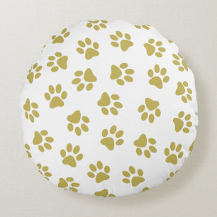 Coussins Ronds Motif De Pailles, Pailles De Chien, Pâtes D'Or