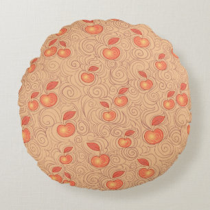 Coussins Ronds Motif de pommes
