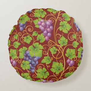 Coussins Ronds Motif de raisin