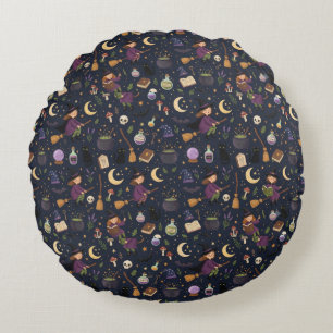 Coussins Ronds Motif de sorcière