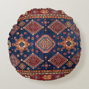 Coussins Ronds Motif de tapis persan turc oriental