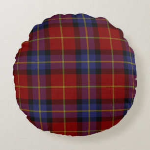 Coussins Ronds Motif de tartan