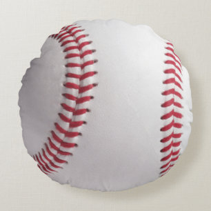 Coussins Ronds Motif de texture de balle de baseball sportif élég