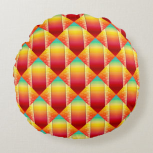 Coussins Ronds Motif d'été coloré - Vibrant moderne