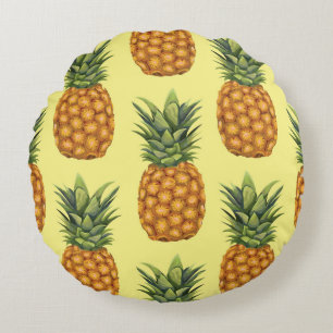 Coussins Ronds Motif d'illustration abstrait pour ananas mignon