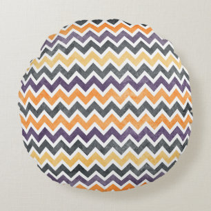 Coussins Ronds Motif dynamique chevron zigzag sans couture