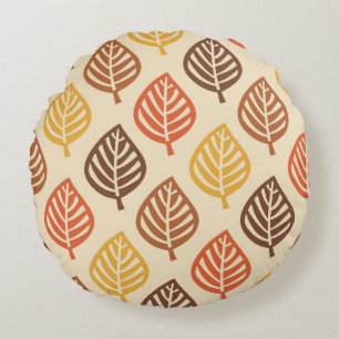 Coussins Ronds Motif feuille d'automne aux couleurs d'automne