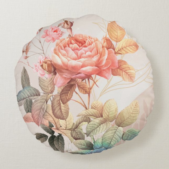 Coussins Ronds motif floral (Dos)