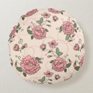 Coussins Ronds Motif floral 5