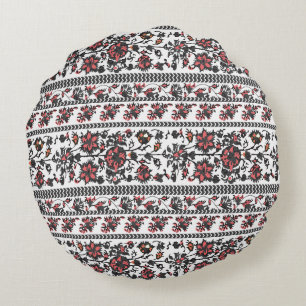 Coussins Ronds Motif floral botanique Cottagecore