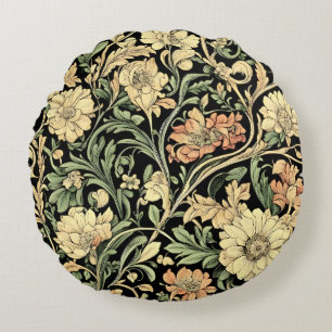 Coussins Ronds motif floral de style victorien