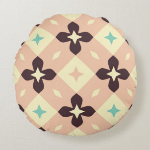 Coussins Ronds Motif floral géométrique sans couture